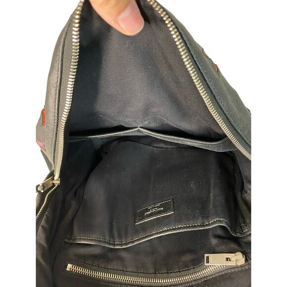 Yves Saint Laurent Star Applique Mini City California Leather Backpack in Black - Picture 11 of 16